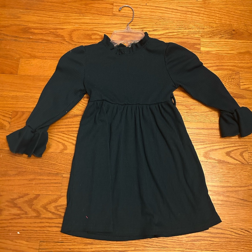 Elegant Dark Green Kids Dress